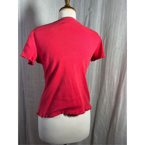 Bette & Court Minimalist Red Holiday Shirt - Size M - Picture 4 of 6